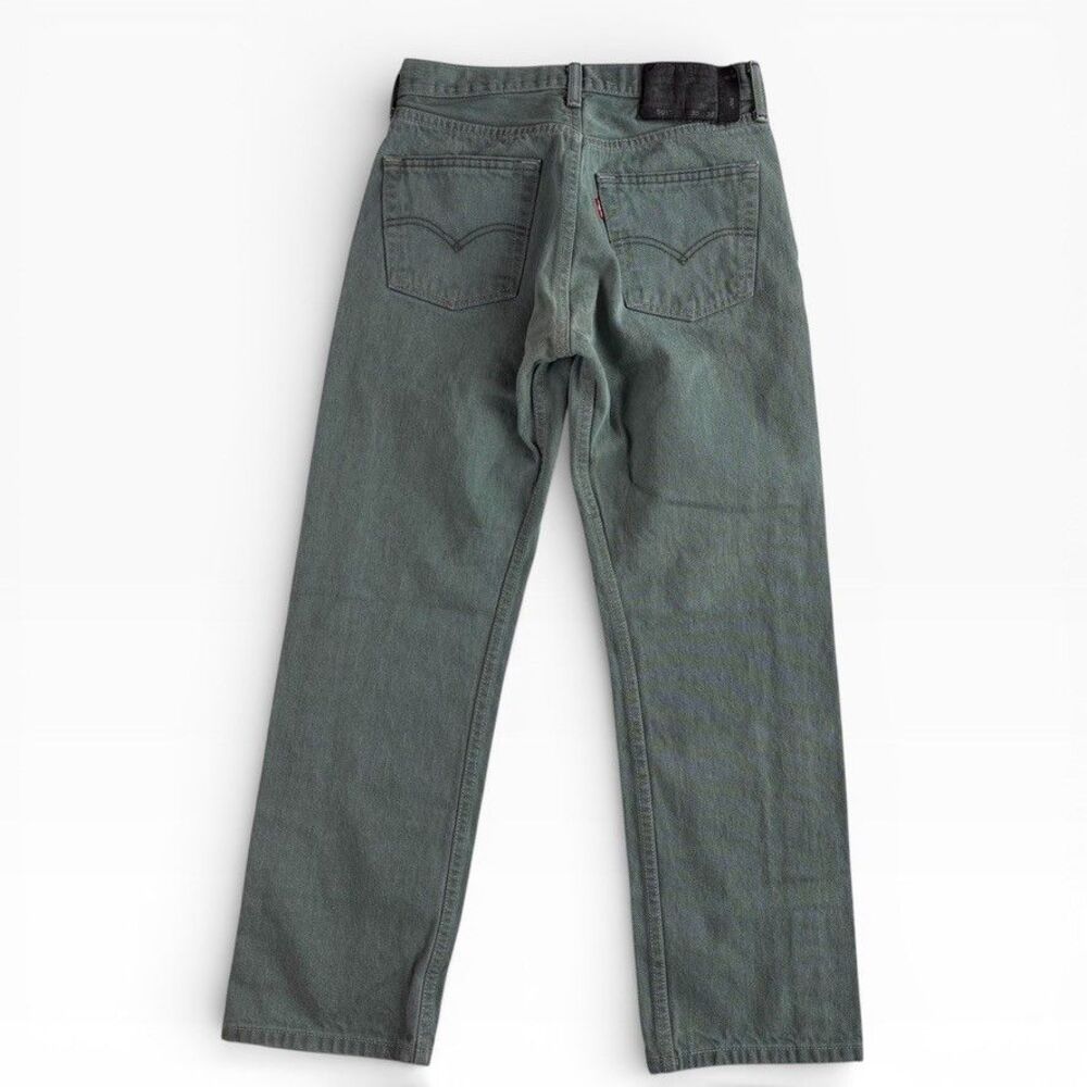 Levis 501 Mens Jeans 30 x 30 Green Western Colored Denim Gorpcore Cowgirl Button